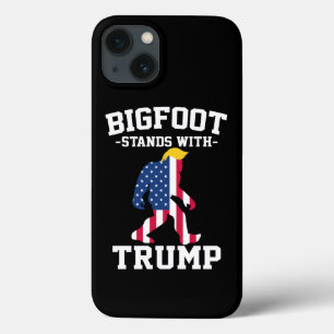 Bigfoot Stands With Trump 2024 Elections iPhone 13 Case