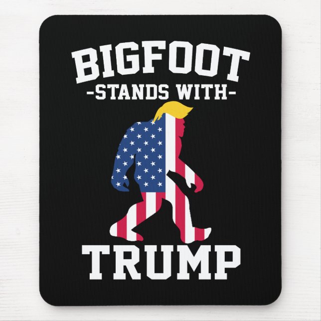 Bigfoot Stands With Trump 2024 Elections Mouse Pad (Front)