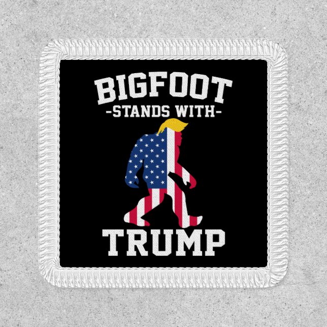 Bigfoot Stands With Trump 2024 Elections Patch (Front)
