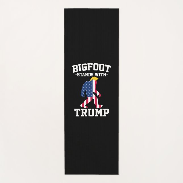 Bigfoot Stands With Trump 2024 Elections Yoga Mat (Front)