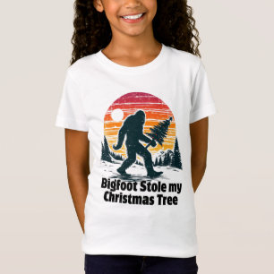 Bigfoot Stole My Christmas Tree T-Shirt