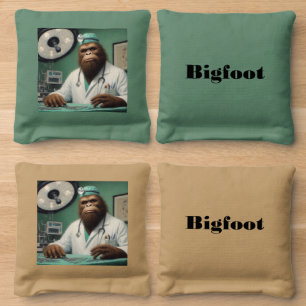 Bigfoot Surgeon Cornhole Bags