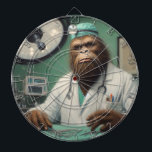 Bigfoot Surgeon Dart Board<br><div class="desc">Introducing our Bigfoot Surgeon artwork! This unique image portrays Bigfoot in a way you’ve never seen before - as a dedicated and skilled surgeon. Dressed in a white lab coat, a surgical cap, and a stethoscope around his neck, Bigfoot stands ready at an operating table, surgical instruments at his disposal....</div>