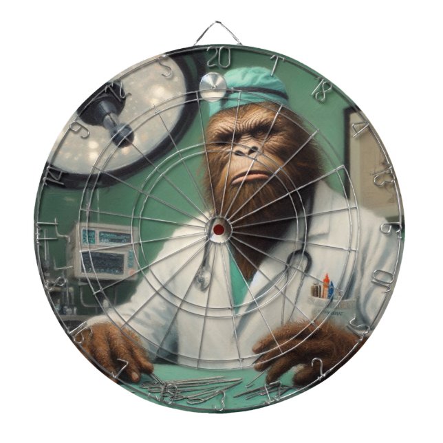 Bigfoot Surgeon Dart Board (Front)