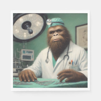 Bigfoot Surgeon Napkins
