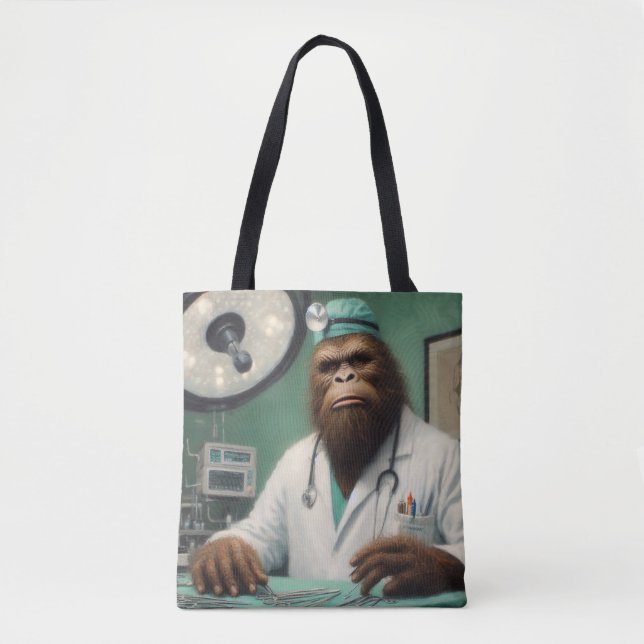 Bigfoot Surgeon Tote Bag (Front)