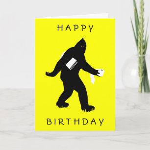 Bigfoot Surprised Card