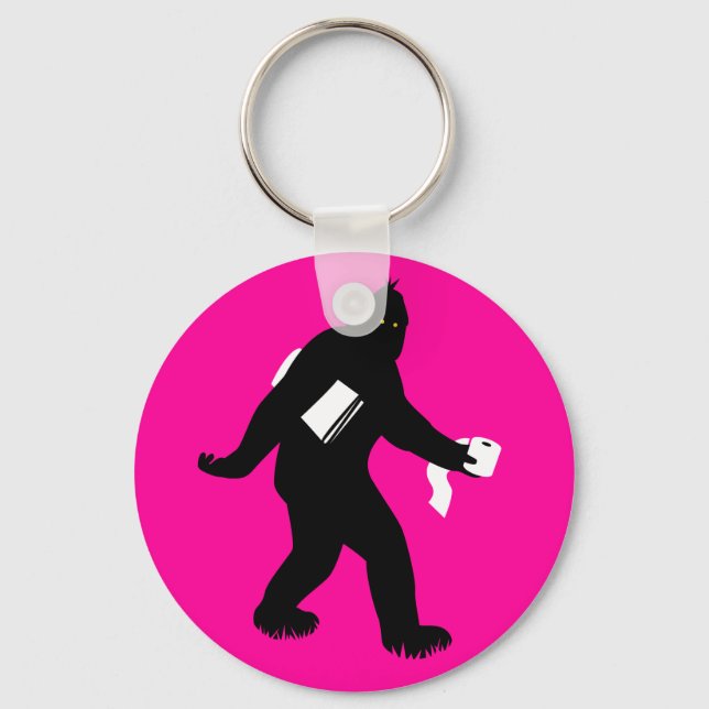 Bigfoot Surprised Keychain (Front)