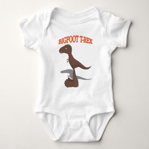 Bigfoot T_Rex Drawing Baby Bodysuit
