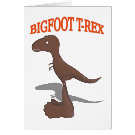 Bigfoot T-Rex Drawing Cards (Front)
