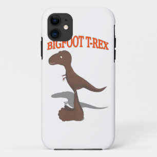 Bigfoot T-Rex Drawing iPhone 11 Case