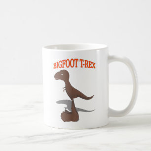 Bigfoot T-Rex Drawing Coffee Mug
