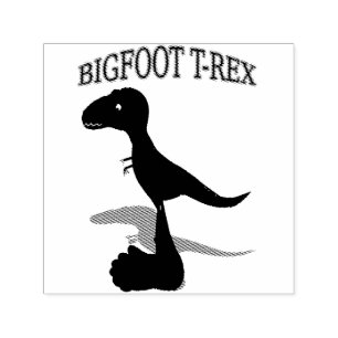 Bigfoot T-Rex Drawing Self-inking Stamp