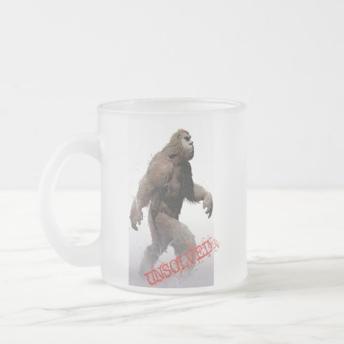 Bigfoot  T_Shirt Frosted Glass Coffee Mug