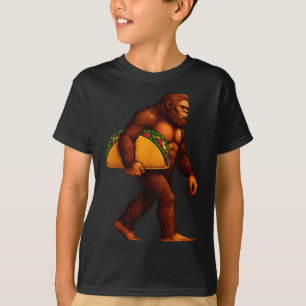 Bigfoot Taco Sasquatch Walking Taco Funny Shirt Me