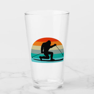 Bigfoot Telemark Skiing Rainbow Glass