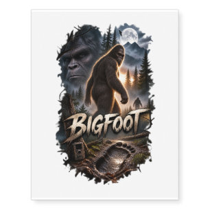 Bigfoot Temporary Tattoos Legendary Sasquatch