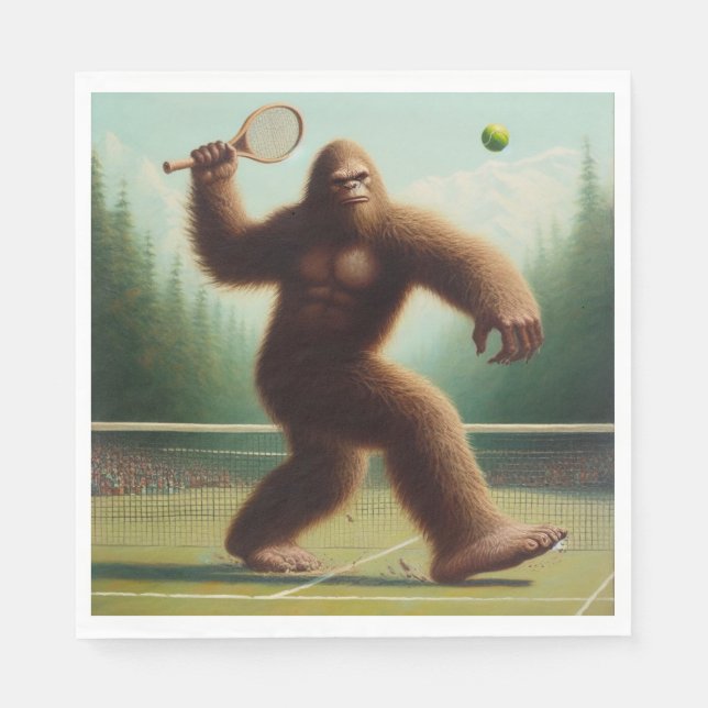 Bigfoot Tennis Napkins (Front)