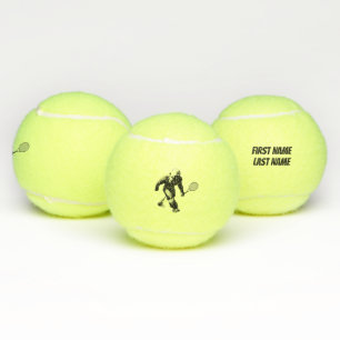 Bigfoot Tennis Player With Text Balls