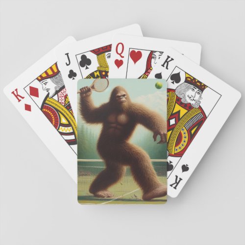 Bigfoot Tennis Playing Cards