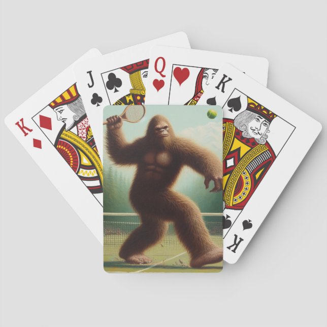 Bigfoot Tennis Poker Cards (Back)