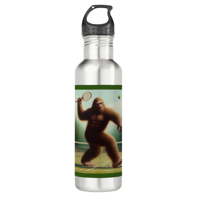 Bigfoot Tennis Stainless Steel Water Bottle (Front)