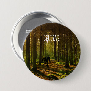 Bigfoot Tennis with Forest Background Button