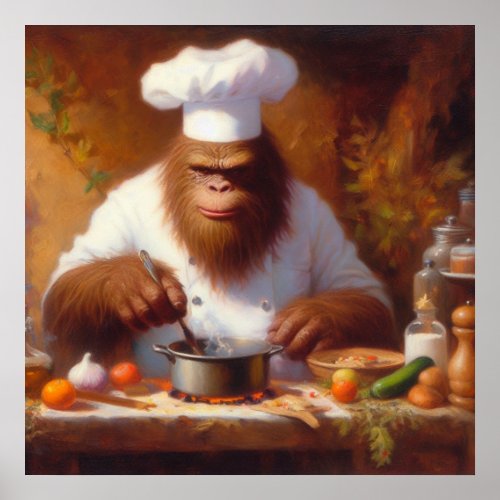 Bigfoot the Chef Poster