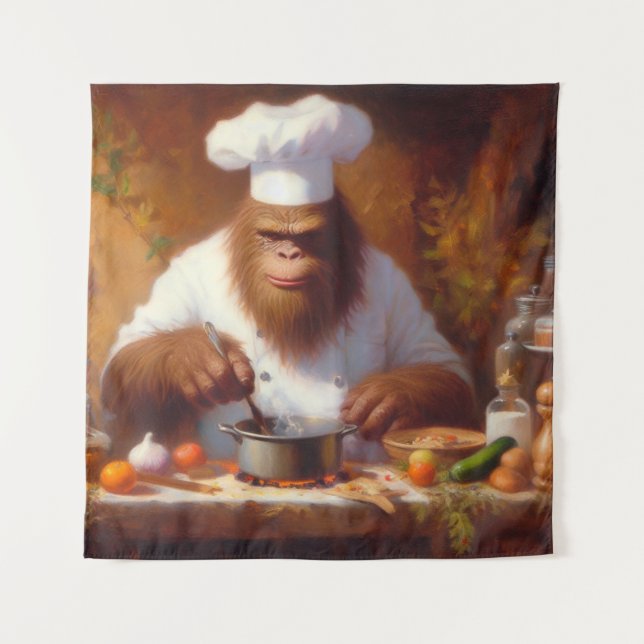 Bigfoot the Chef Tapestry (Front)