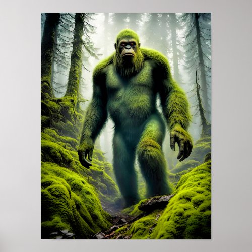 Bigfoot The Green Machine _ 12 x 16 Poster