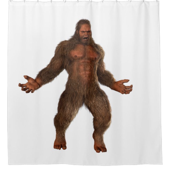 "Bigfoot This" shower curtain (Front)