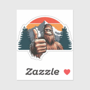 Bigfoot Thumbs Up Sticker
