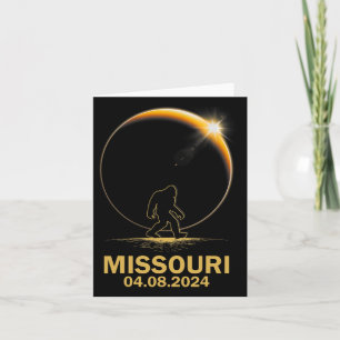 Bigfoot Total Solar Eclipse 4.08.2024 Missouri  Card