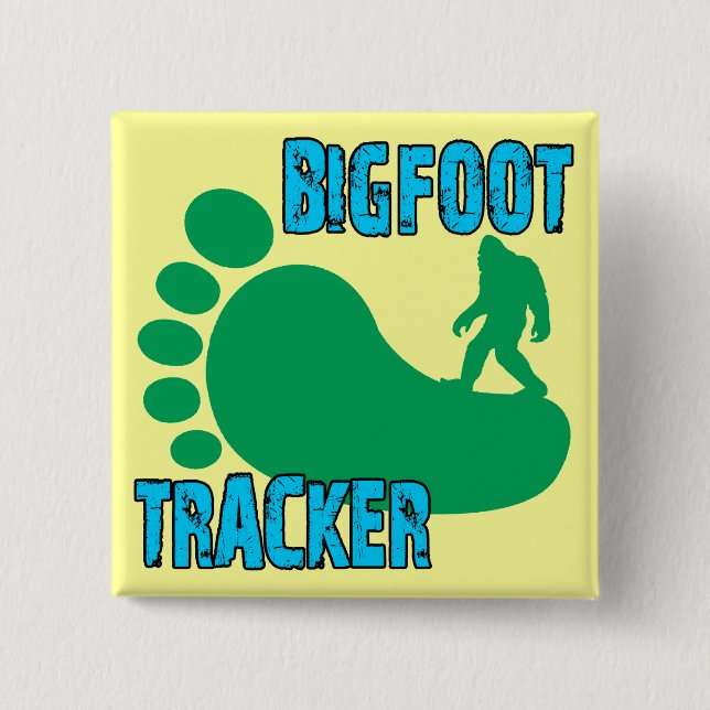Bigfoot Tracker Pinback Button (Front)