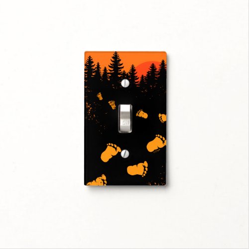 Bigfoot Tracks At Sunset Light Switch Cover