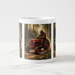Bigfoot Tractor Design for Farmer Dad Farming Farm Giant Coffee Mug