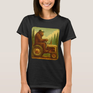 Bigfoot Tractor Farmer Design For Men Farming Farm T-Shirt