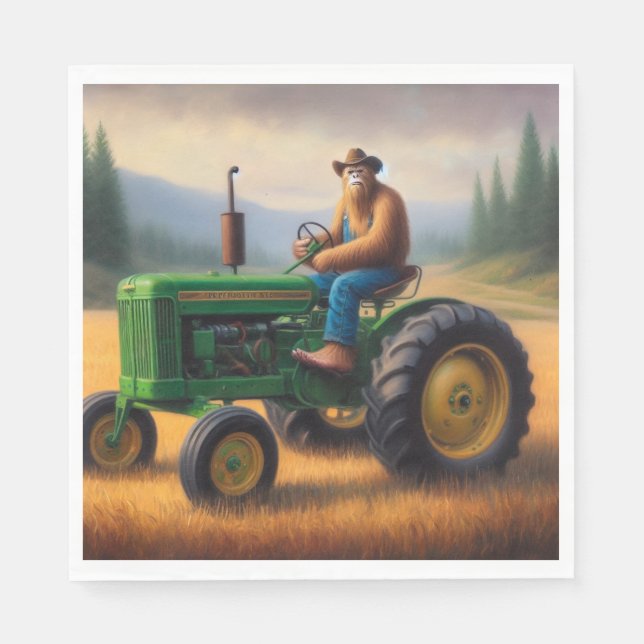 Bigfoot Tractor Napkins (Front)