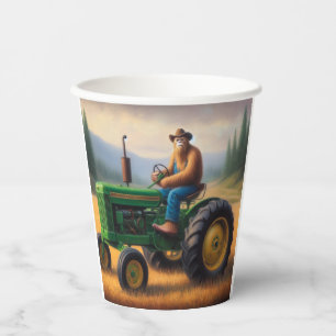 Bigfoot Tractor Paper Cups