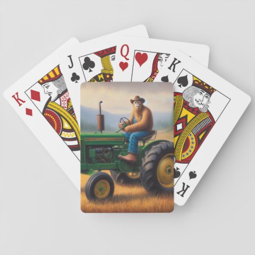 Bigfoot Tractor Playing Cards