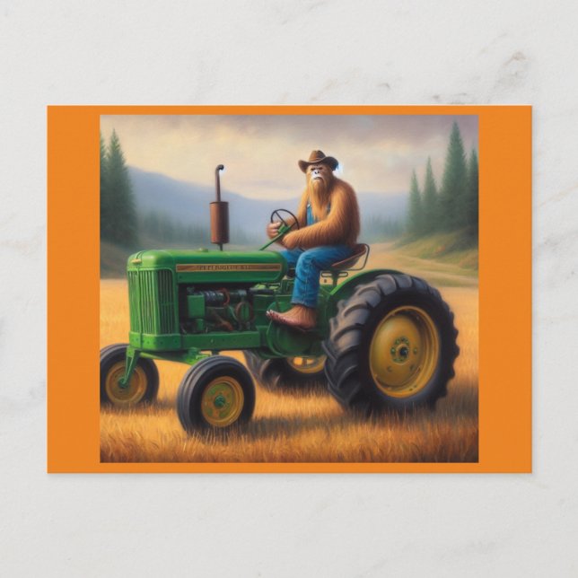 Bigfoot Tractor Postcard (Front)