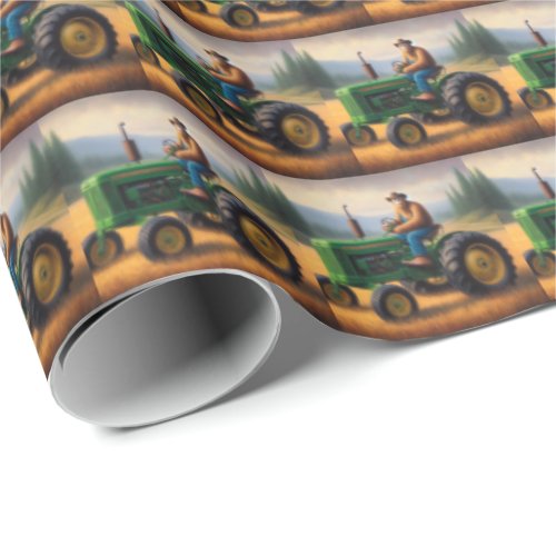 Bigfoot Tractor Wrapping Paper