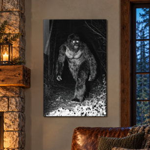 Bigfoot Trail Cam Acrylic Wall Art 24x36