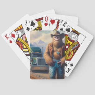 Bigfoot Truck Driver Poker Cards