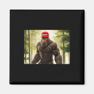 Bigfoot Trump Hat Sasquatch Funny Republican  Magnet