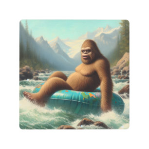 Bigfoot Tubing Metal Print