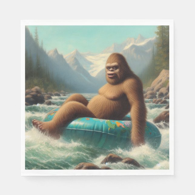 Bigfoot Tubing Napkins (Front)