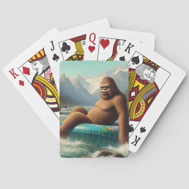 Bigfoot Tubing Poker Cards (Back)