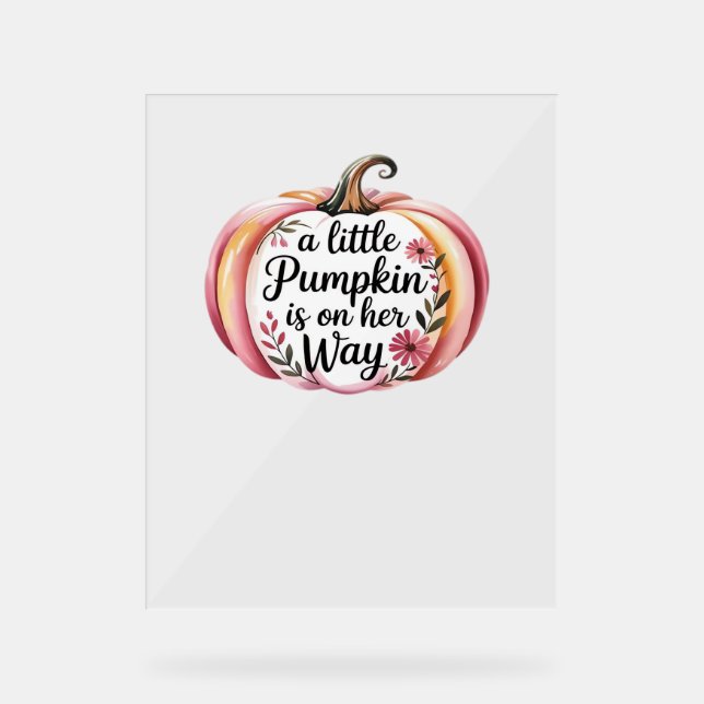 Bigfoot Turkey Pumpkin Thanksgiving Day Classic T- Acrylic Sign (Front)