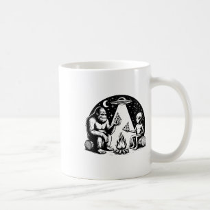 Bigfoot Ufo Alien Pizza Campfire Hiking Camper Cam Coffee Mug